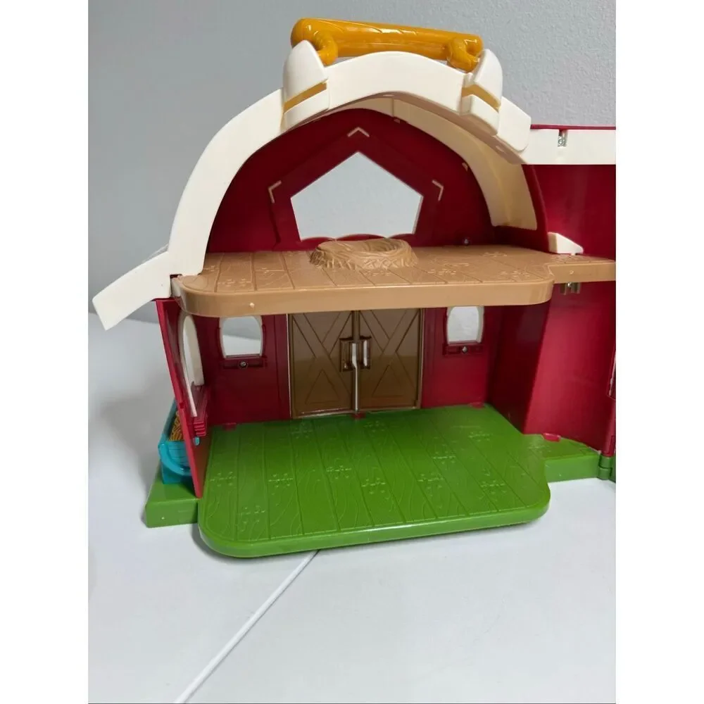 Battat– Big Red Barn, Animal Farm Playset Learning Toy for Large Farm + 1 Animal